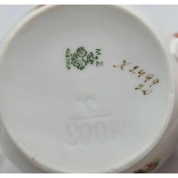 Vintage MZ Austria Sugar and Creamer - Picture 3 of 15